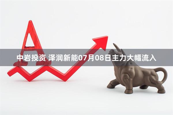 中岩投资 泽润新能07月08日主力大幅流入