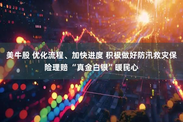 美牛股 优化流程、加快进度 积极做好防汛救灾保险理赔 “真金白银”暖民心